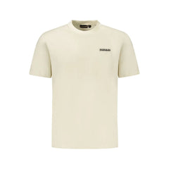 Napapijri Beige Cotton Men T-Shirt - T-Shirts