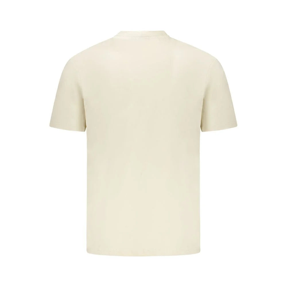 Napapijri Beige Cotton Men T-Shirt - T-Shirts
