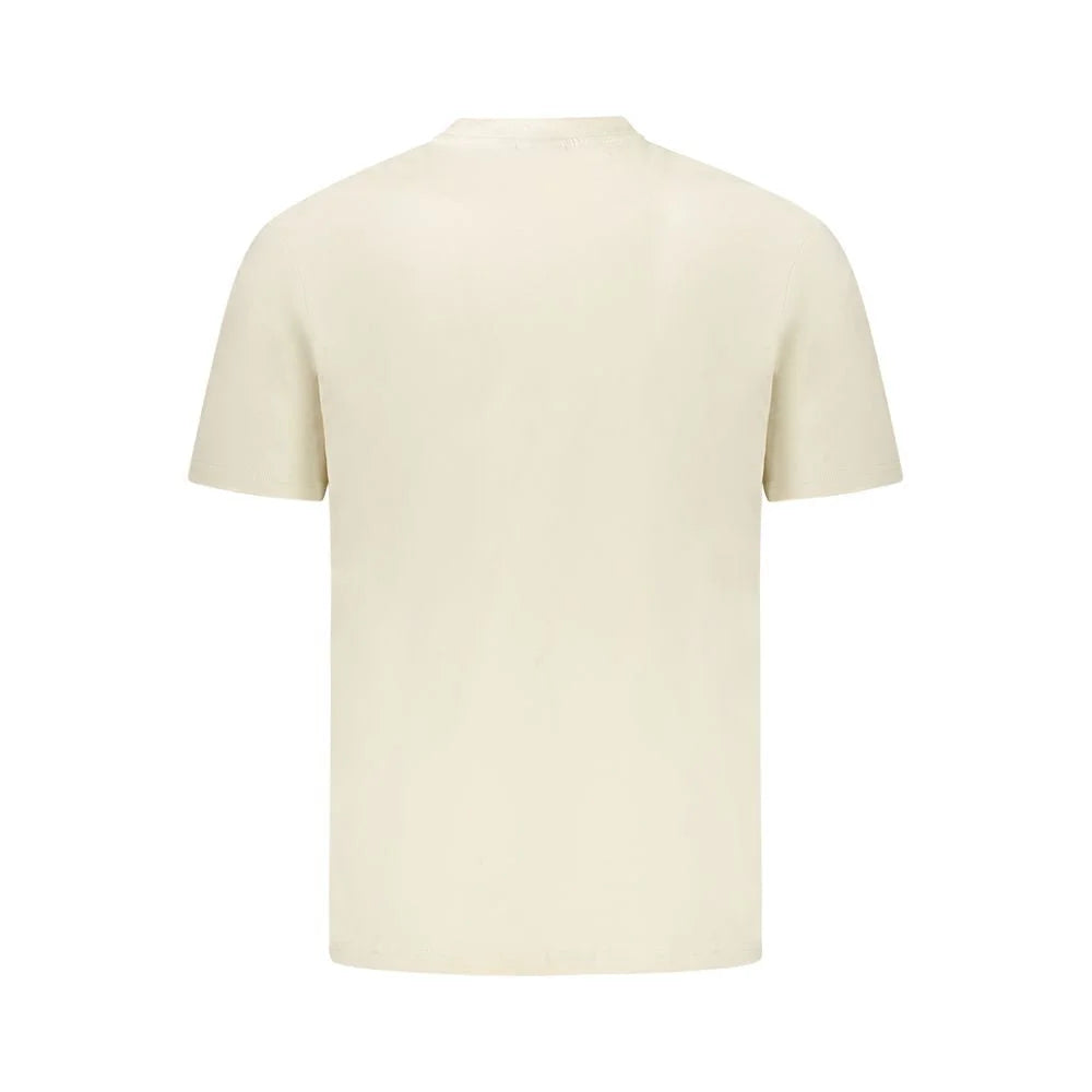Napapijri Beige Cotton Men T-Shirt - T-Shirts