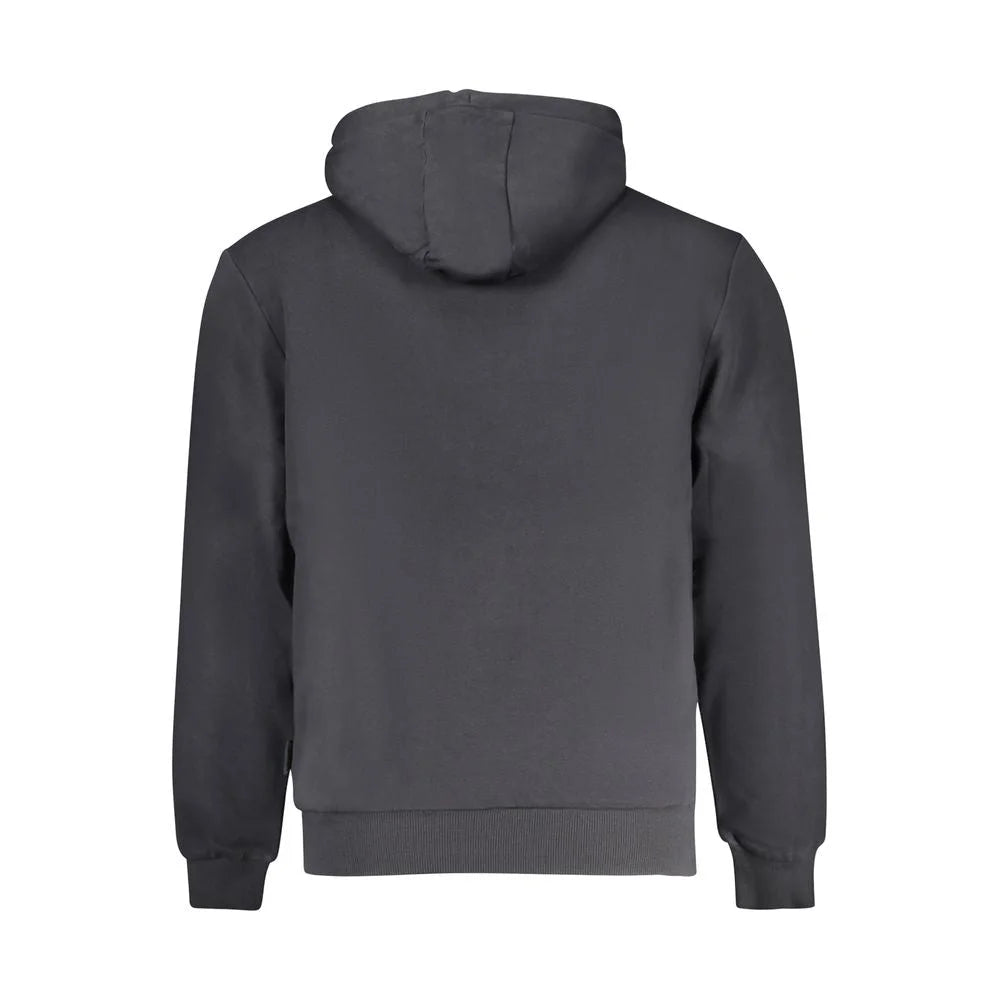 Napapijri Black Cotton Men Hoodie - S