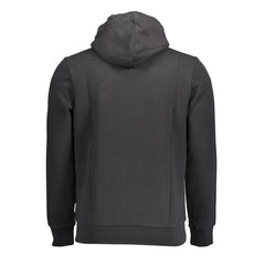 Napapijri Black Cotton Men Hoodie - XXL - Hoodies
