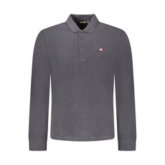 Napapijri Black Cotton Men Polo Shirt