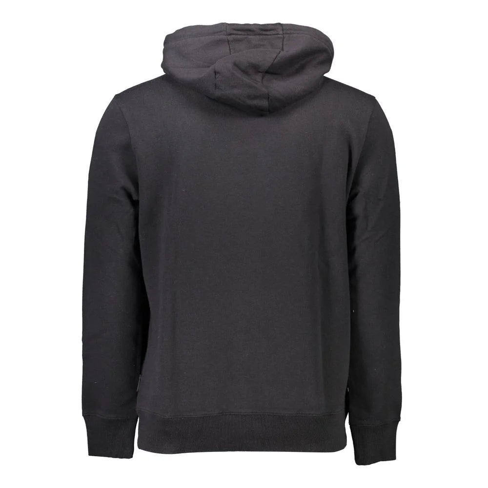 Napapijri Black Cotton Men Sweater - Hoodies