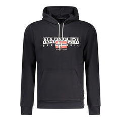 Napapijri Black Cotton Men Sweater - Hoodies