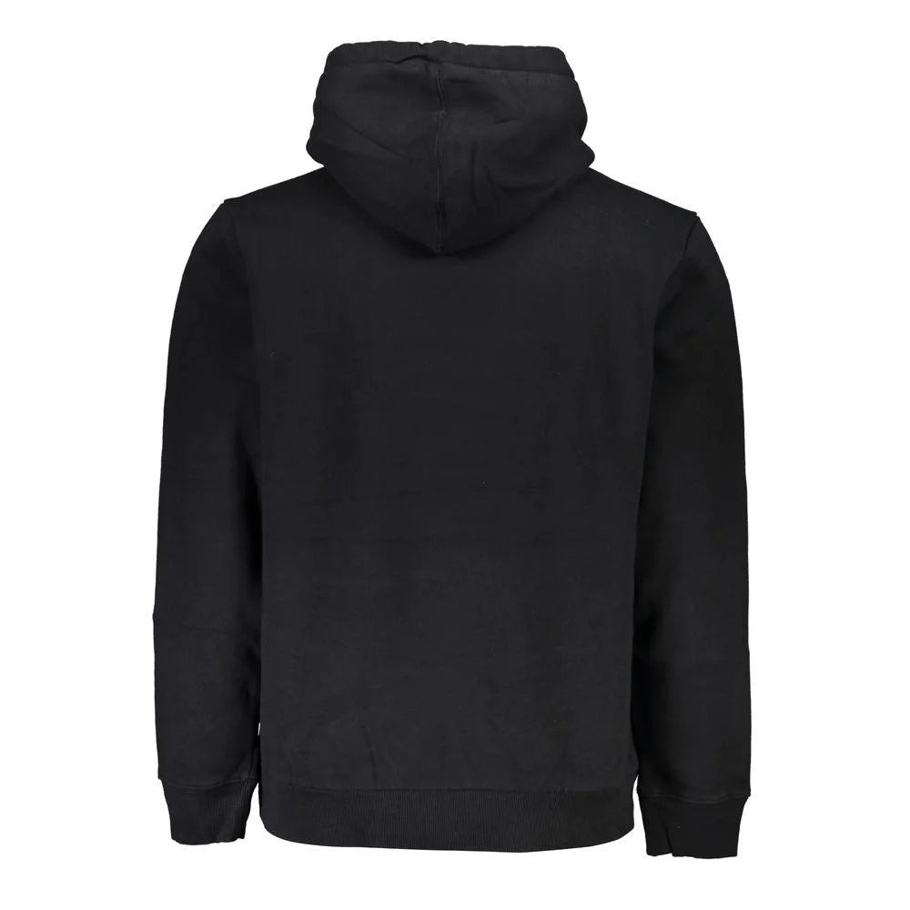 Napapijri Black Cotton Men Sweater - S - Hoodies