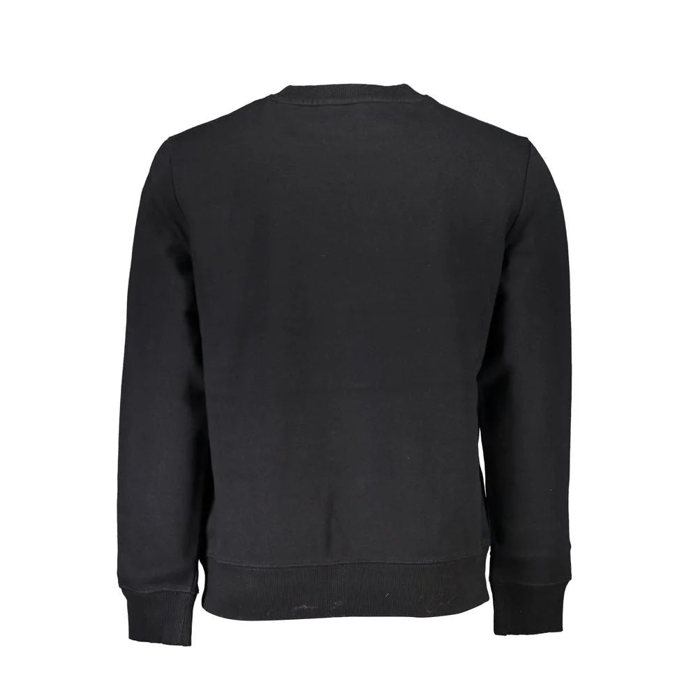 Napapijri Black Cotton Men Sweater - S - Sweatshirts