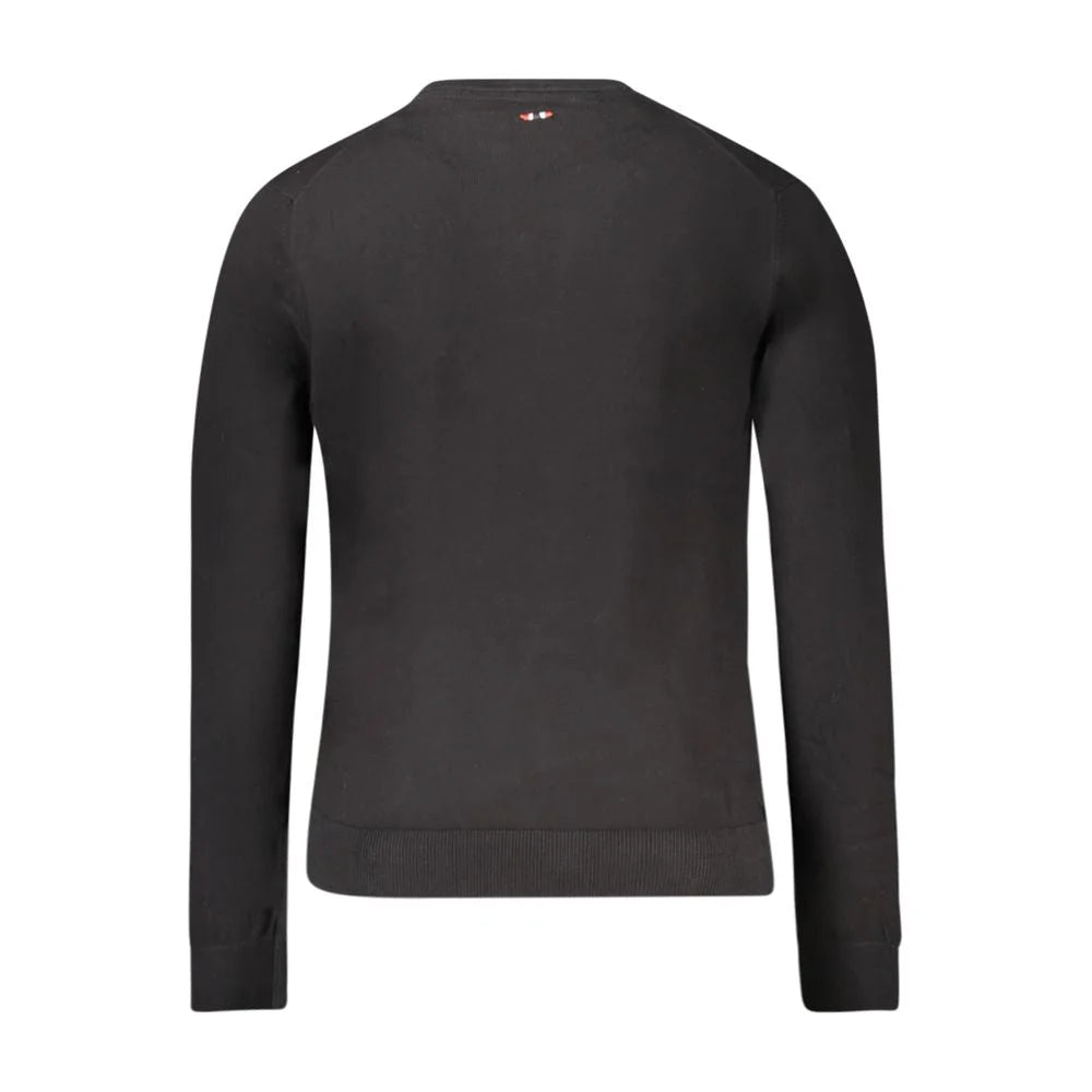 Napapijri Black Cotton Men Sweater - Sweaters