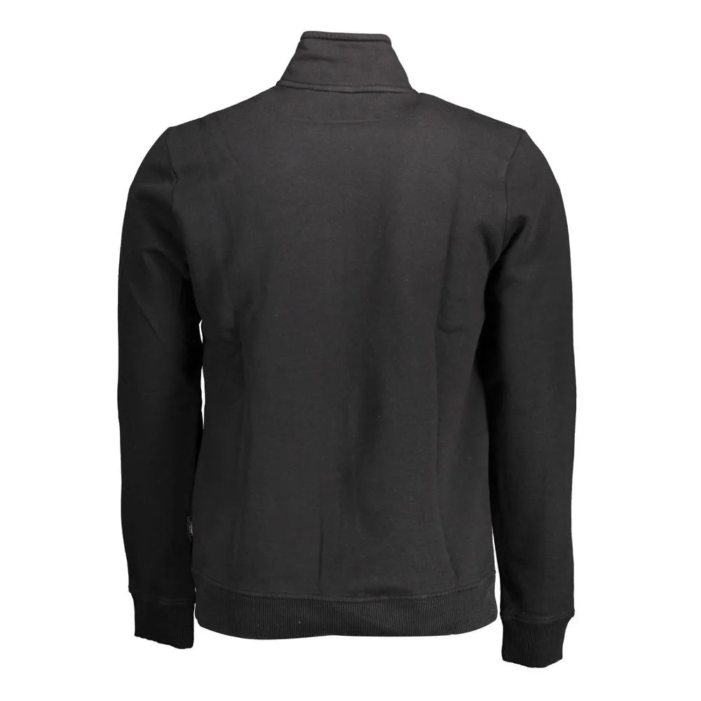 Napapijri Black Cotton Men Sweater - Sweatshirts