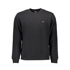 Napapijri Black Cotton Men Sweater - Sweatshirts