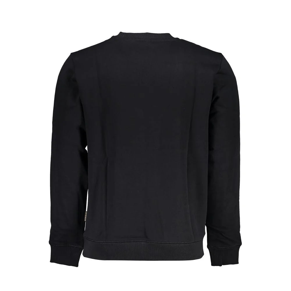 Napapijri Black Cotton Men Sweater - Sweatshirts