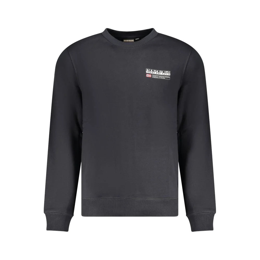 Napapijri Black Cotton Men Sweater - Sweatshirts