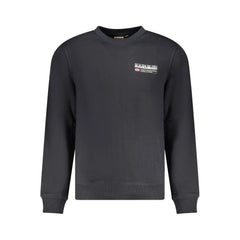Napapijri Black Cotton Men Sweater - Sweatshirts