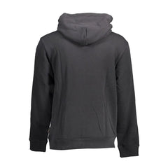 Napapijri Black Cotton Men Sweater - XL - Hoodies