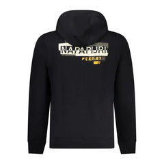 Napapijri Black Cotton Men Sweater - XXL