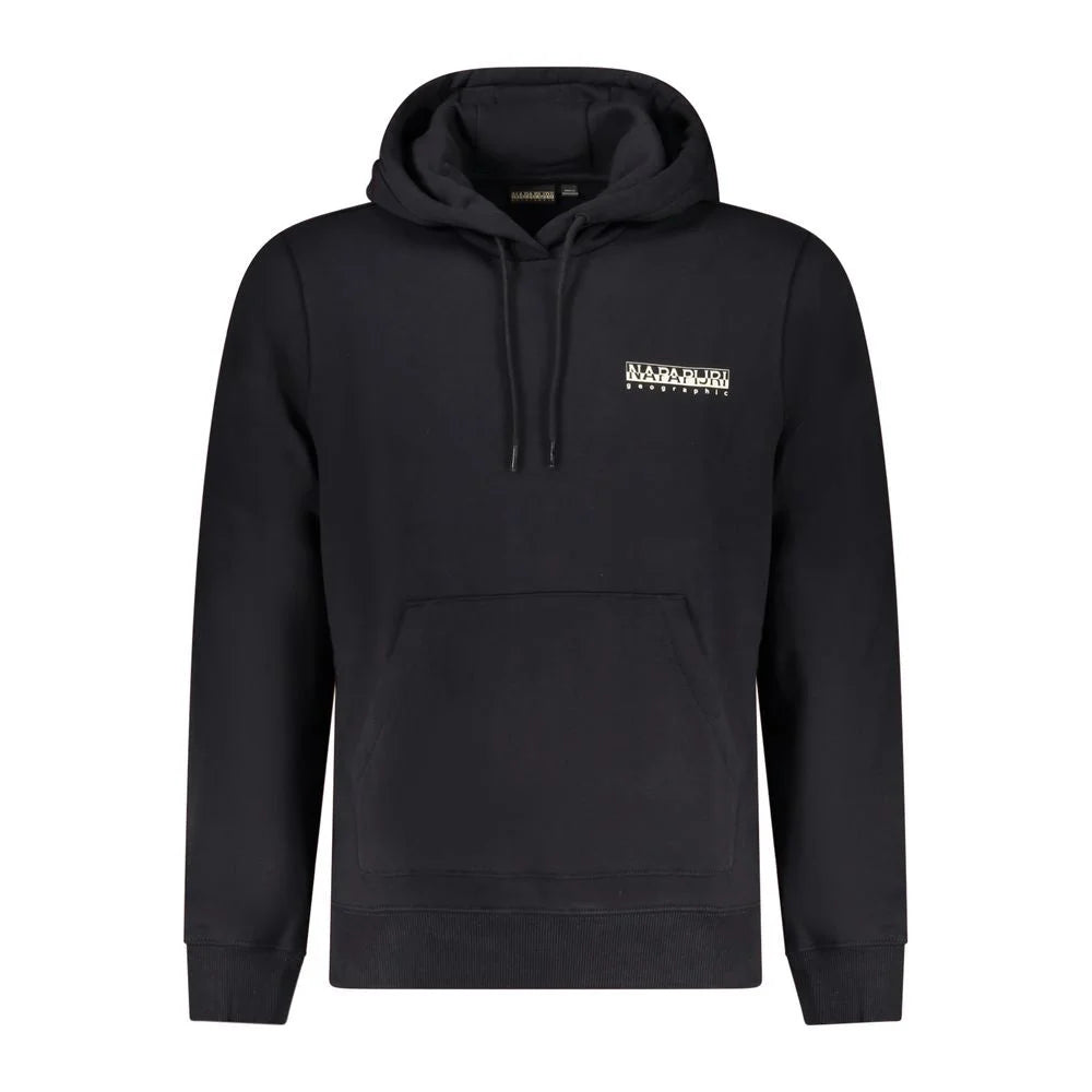 Napapijri Black Cotton Men Sweater - XXL