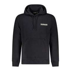 Napapijri Black Cotton Men Sweater - XXL