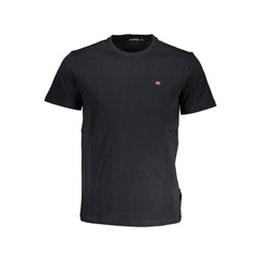 Napapijri Black Cotton Men T-Shirt - T-Shirts