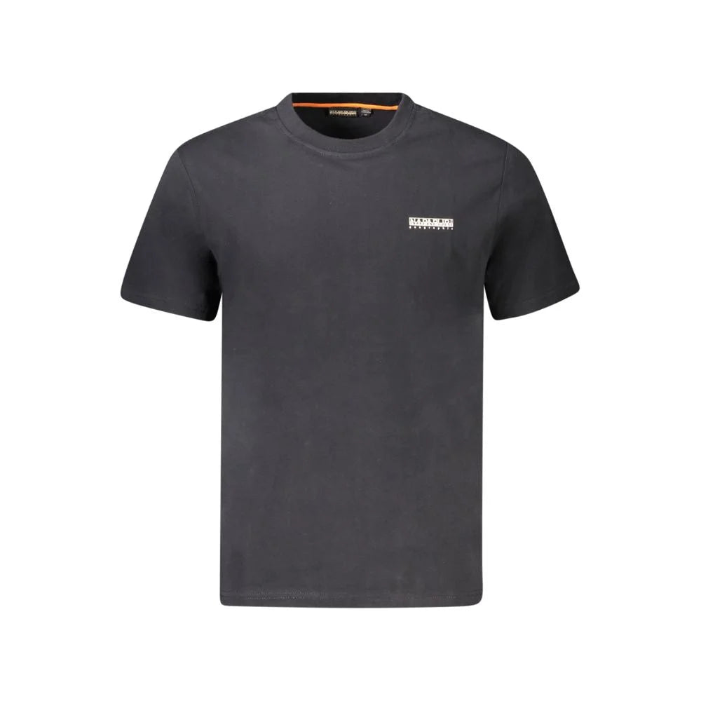 Napapijri Black Cotton Men T-Shirt - T-Shirts