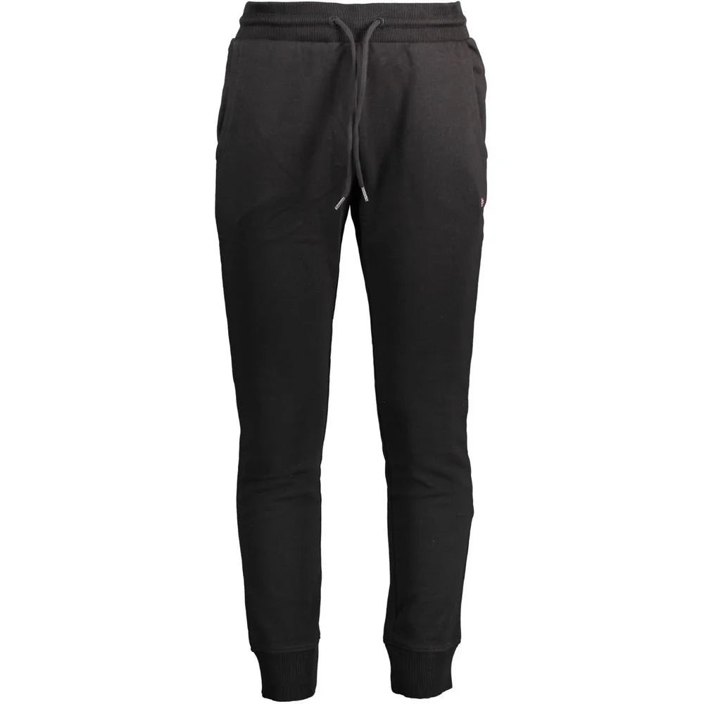 Napapijri Black Cotton Pant - Joggers
