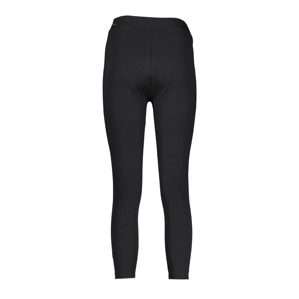 Napapijri Black Cotton Pant - Leggings