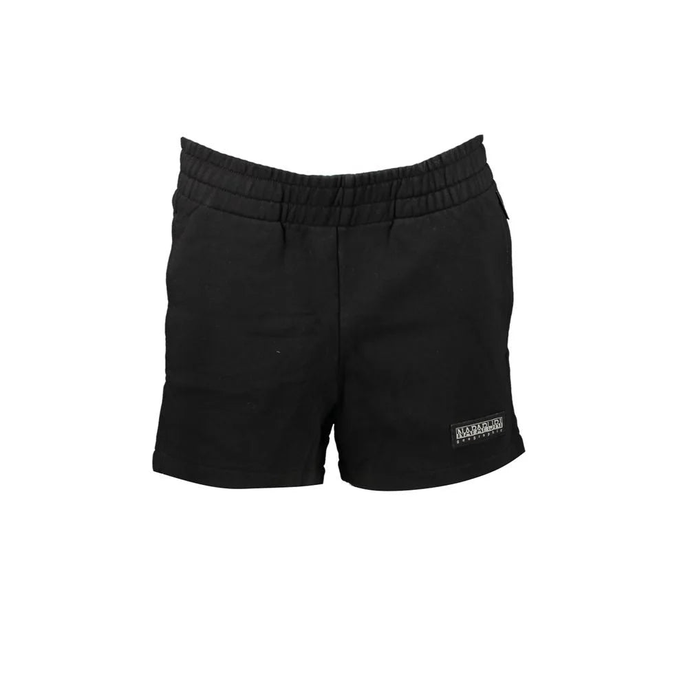 Napapijri Black Cotton Pant - XS - Jogger Shorts