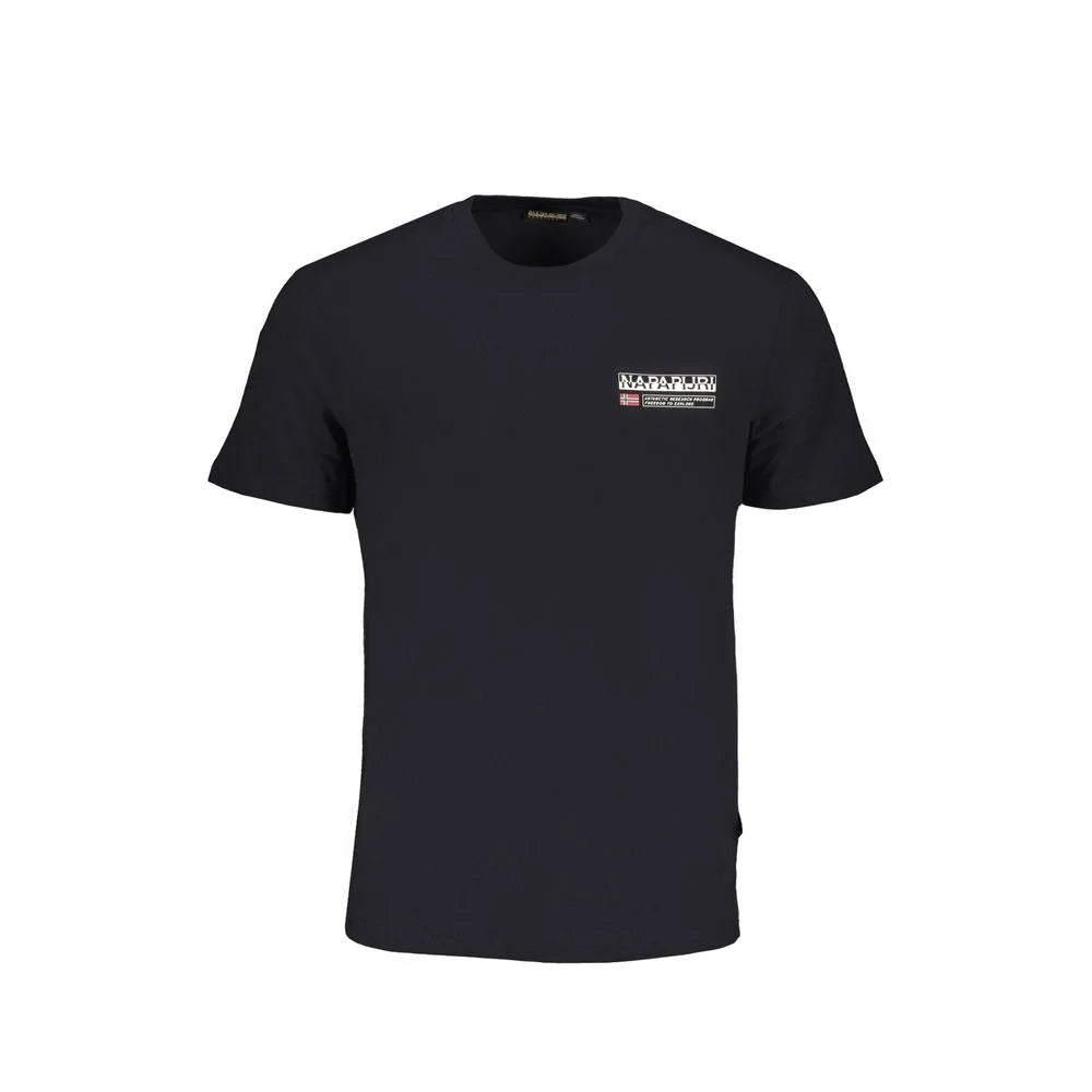 Napapijri Black Cotton T-Shirt - L - T-Shirts