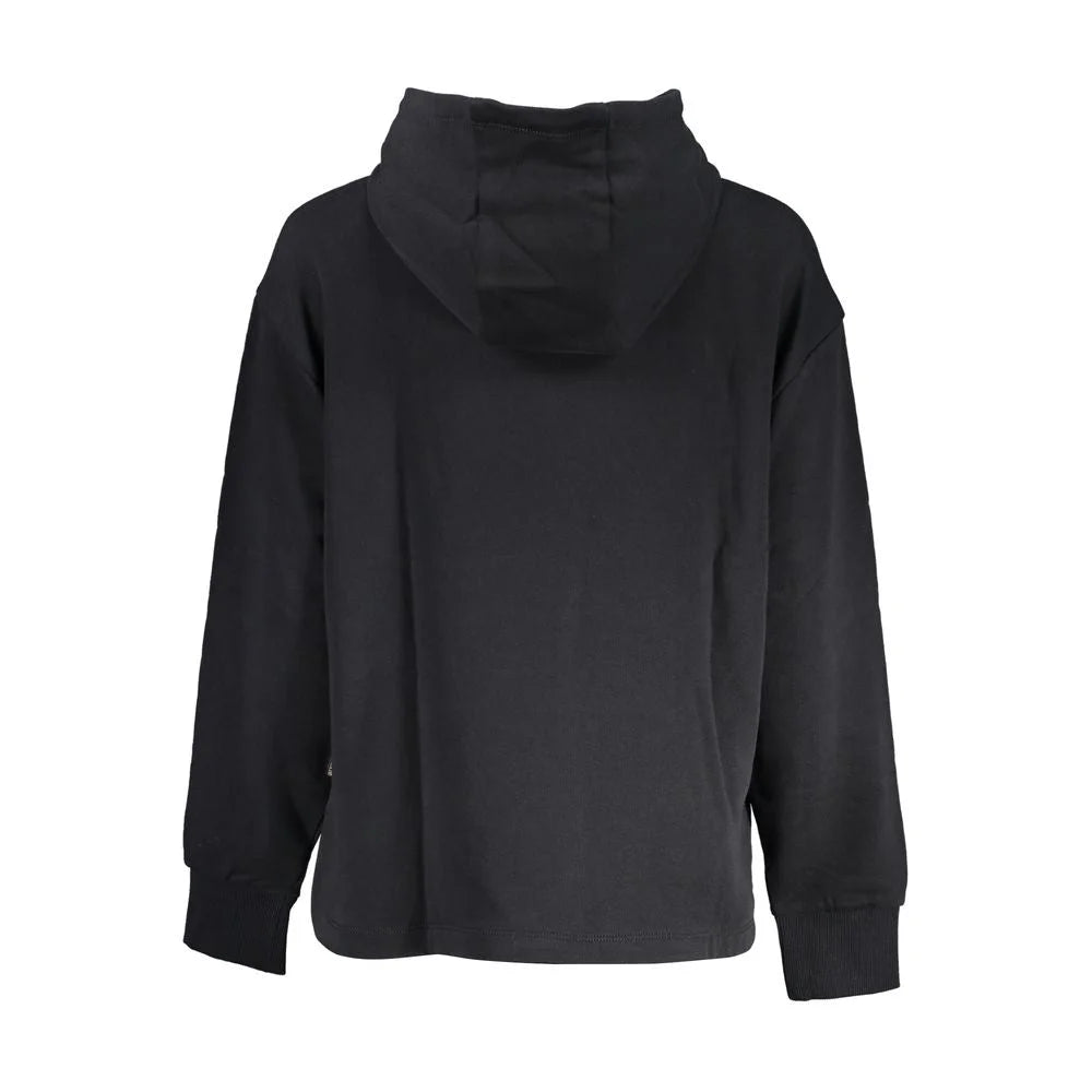 Napapijri Black Cotton Women Sweater - XS - Hoodies