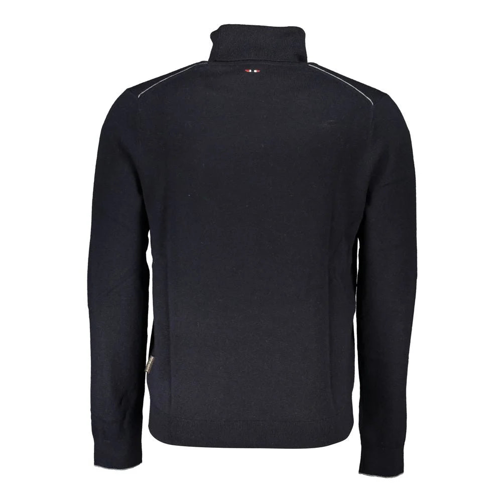 Napapijri Black Fabric Sweater - Sweaters