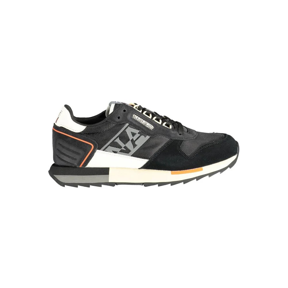 Napapijri Black Leather Men Sneaker - EU40/US7
