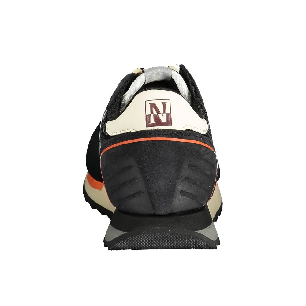 Napapijri Black Leather Men Sneaker - EU40/US7