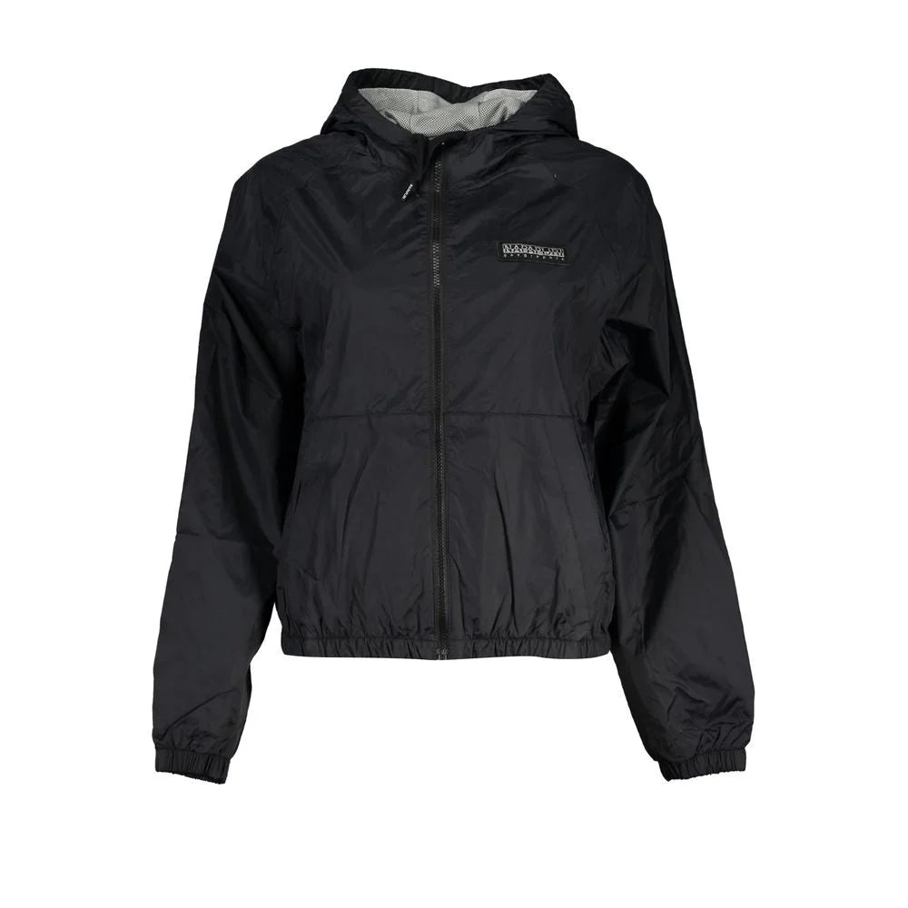 Napapijri Black Polyester Jackets & Coat - XS - Sport Jackets