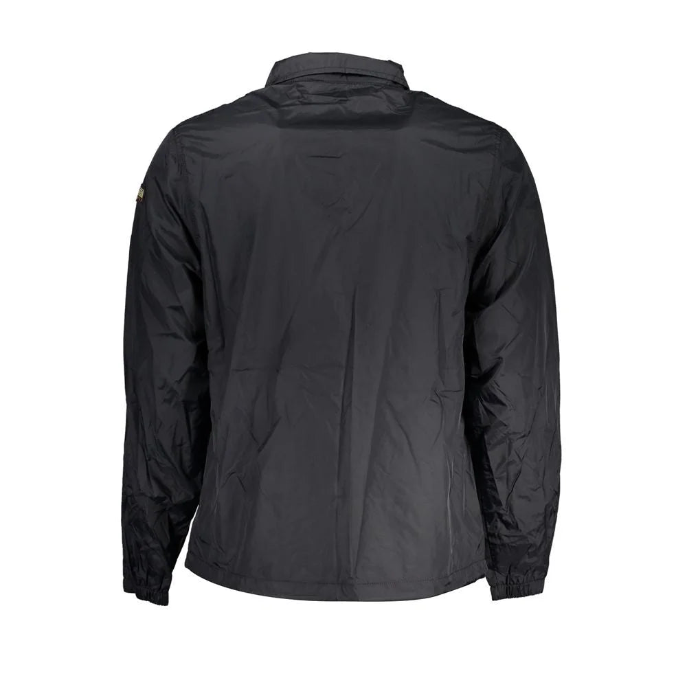 Napapijri Black Polyester Men Jacket - Sport Jackets