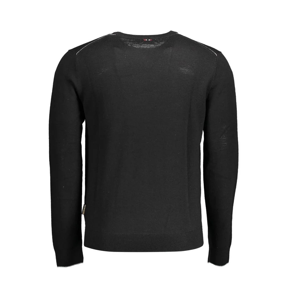 Napapijri Black Wool Men Sweater - Sweaters