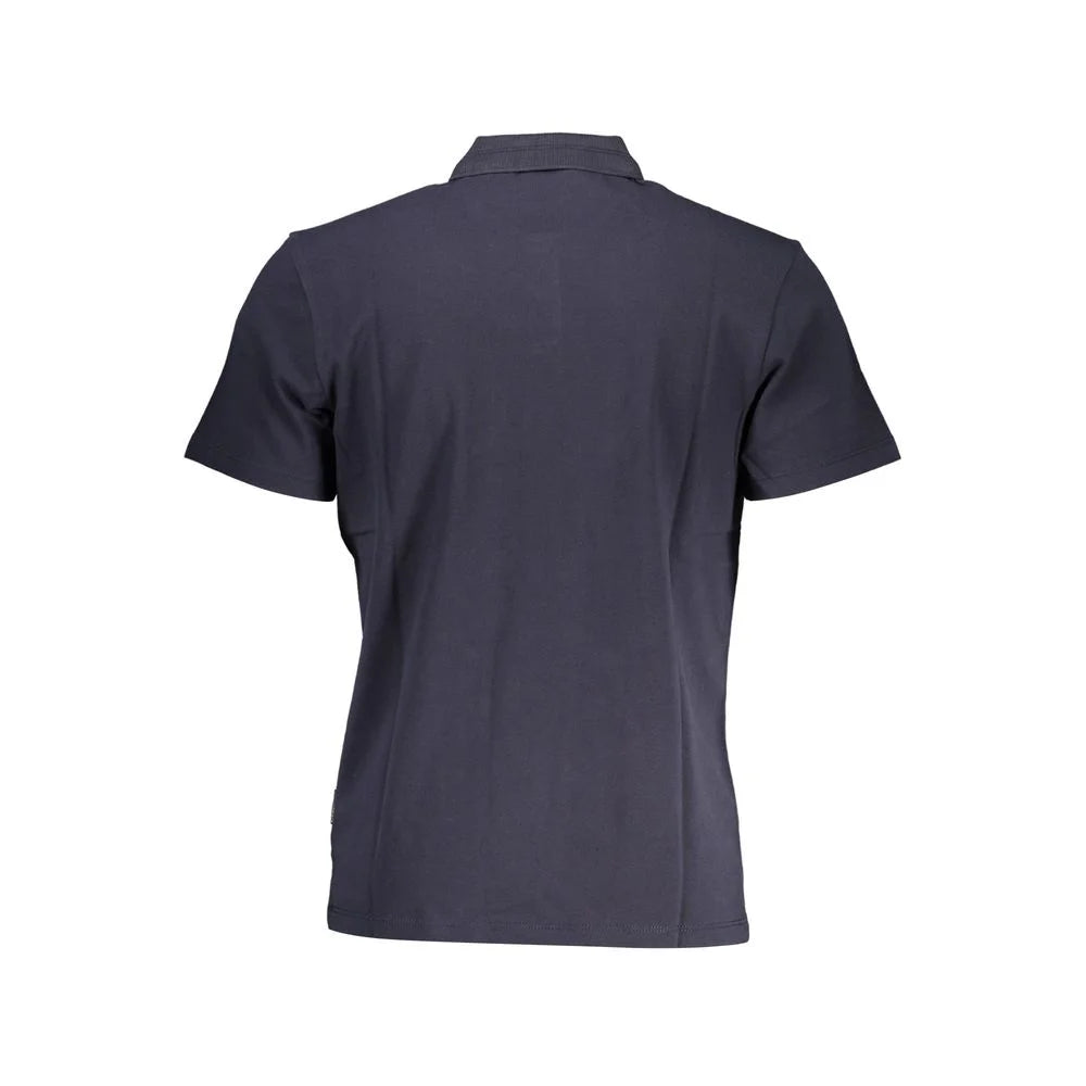 Napapijri Blue Cotton Men Polo Shirt - Polos