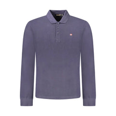 Napapijri Blue Cotton Men Polo Shirt - Polos