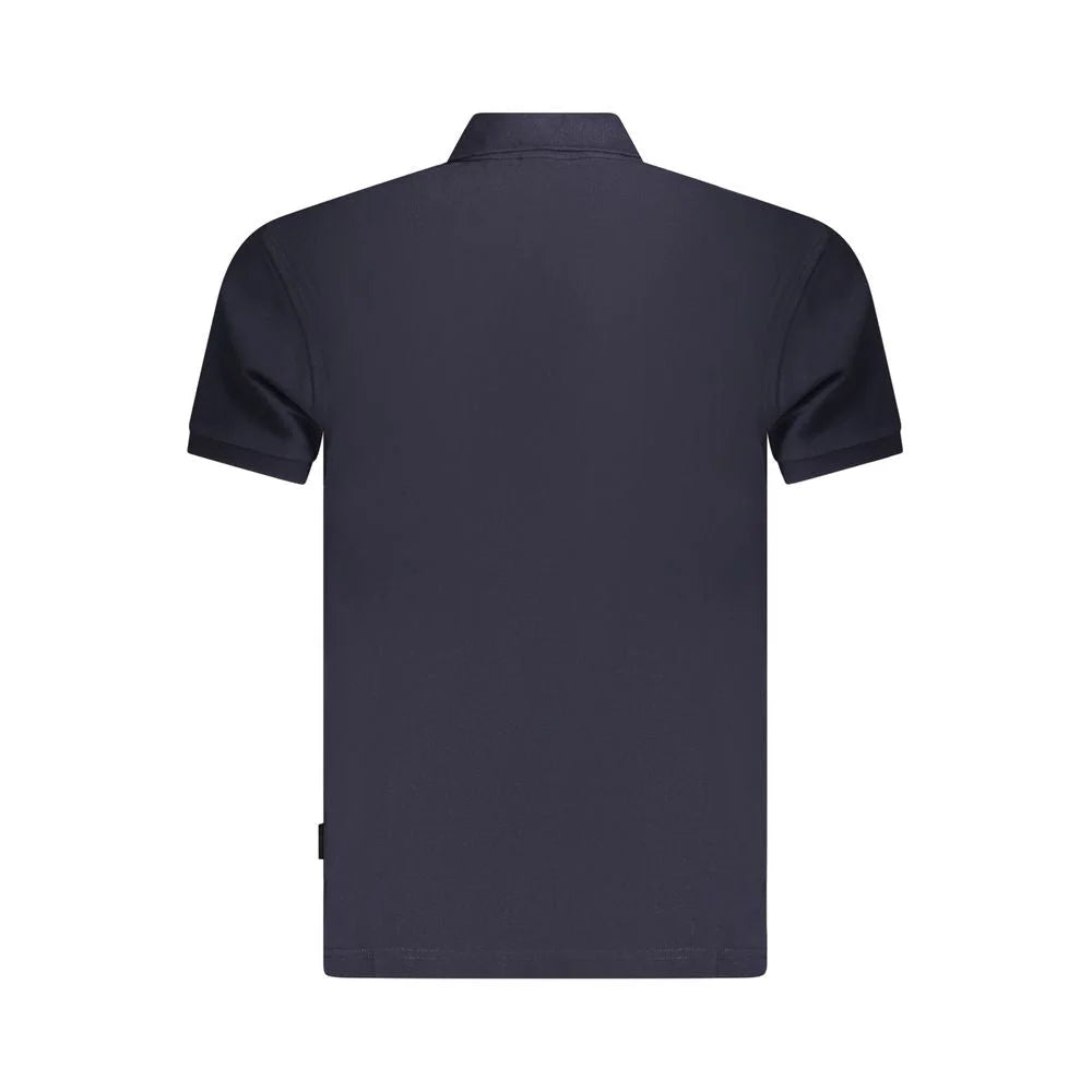 Napapijri Blue Cotton Men Polo Shirt - S