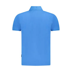 Napapijri Blue Cotton Men Polo Shirt - S