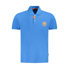 Napapijri Blue Cotton Men Polo Shirt - S
