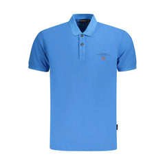 Napapijri Blue Cotton Men Polo Shirt - S - Polos
