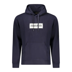 Napapijri Blue Cotton Men Sweater - Hoodies