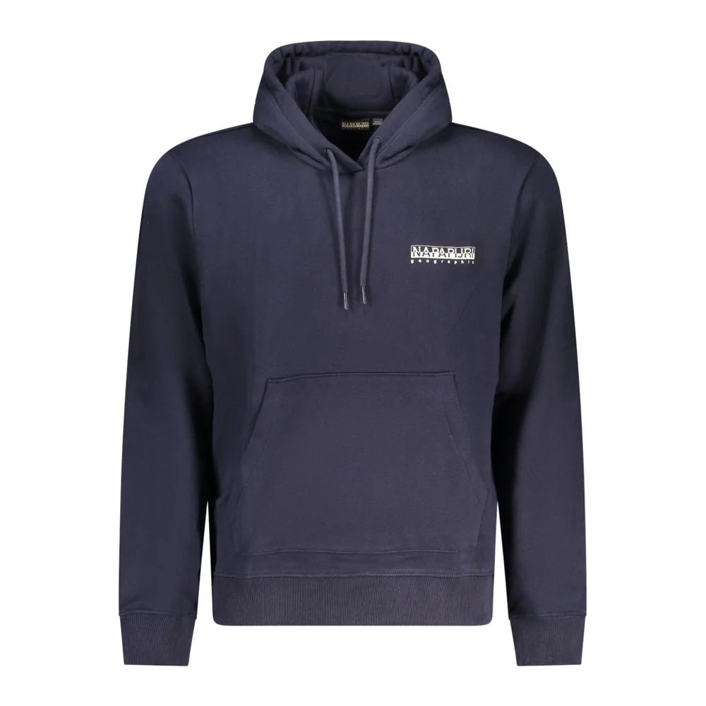 Napapijri Blue Cotton Men Sweater - Hoodies