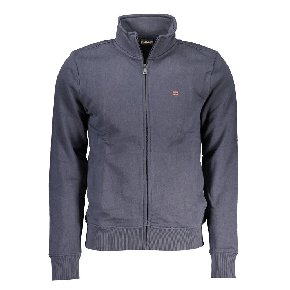 Napapijri Blue Cotton Men Sweater - S