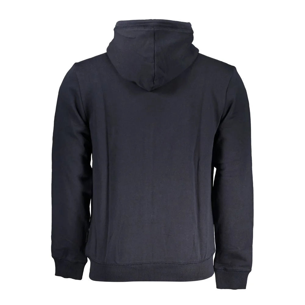 Napapijri Blue Cotton Men Sweater - S - Hoodies