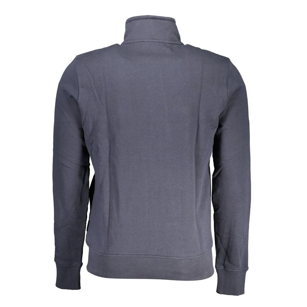 Napapijri Blue Cotton Men Sweater - S - Sweatshirts