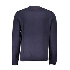 Napapijri Blue Cotton Men Sweater - Sweaters