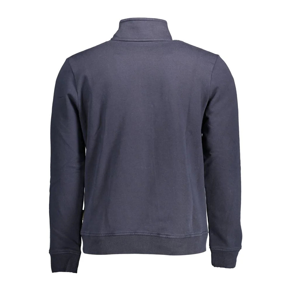 Napapijri Blue Cotton Men Sweater - Sweatshirts