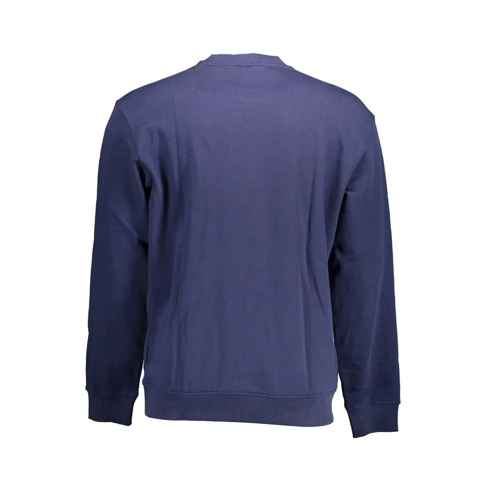 Napapijri Blue Cotton Men Sweater - Sweatshirts