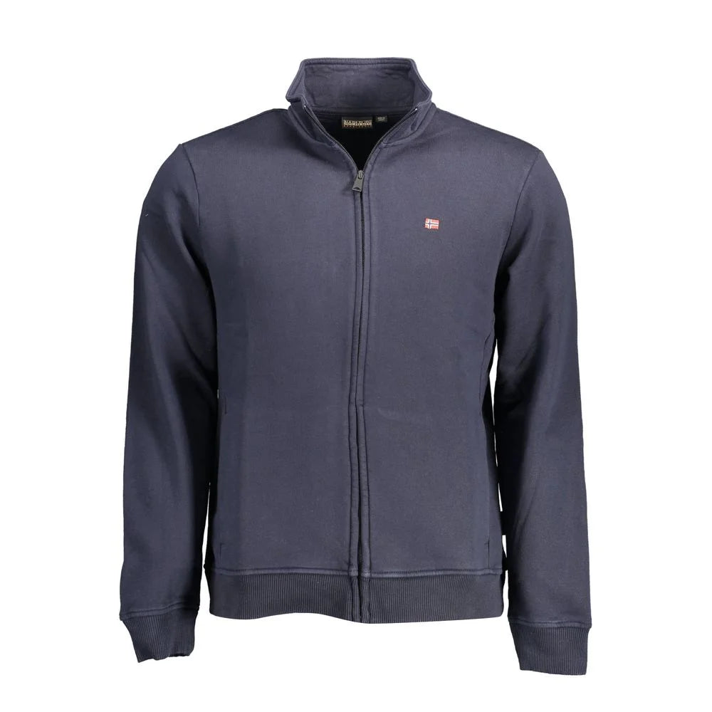 Napapijri Blue Cotton Men Sweater - Sweatshirts