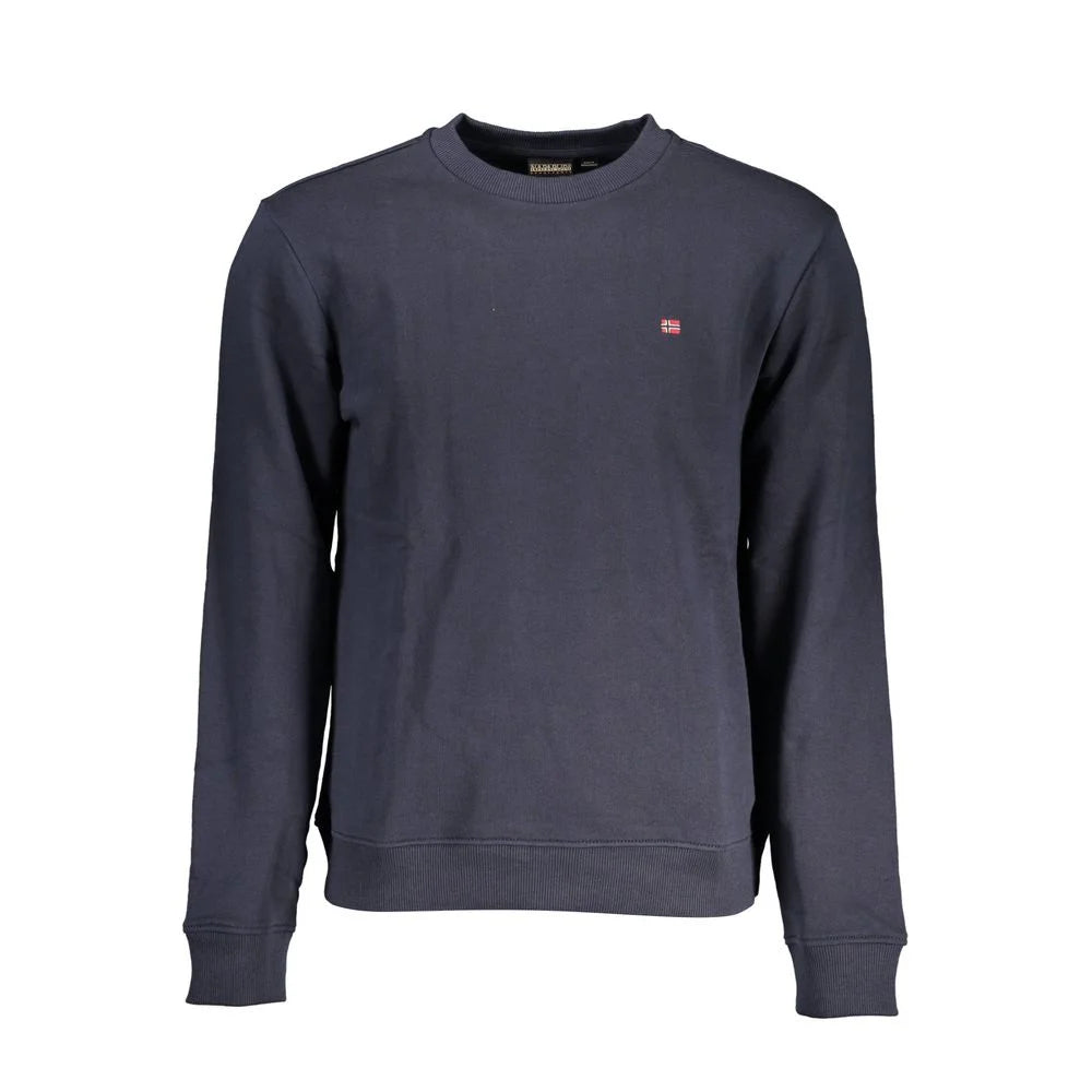 Napapijri Blue Cotton Men Sweater - Sweatshirts