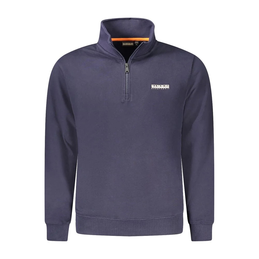 Napapijri Blue Cotton Men Sweater - Sweatshirts